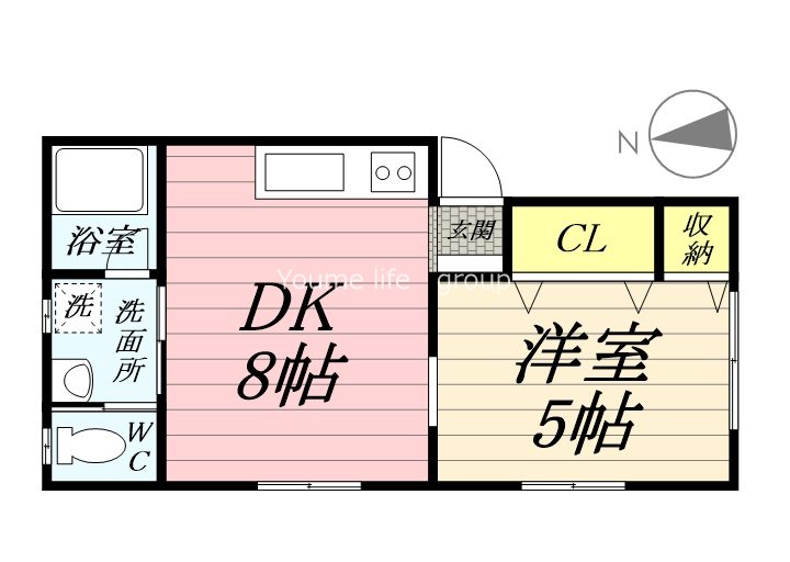 リバーサイド平井Ⅱ 102号室 間取り