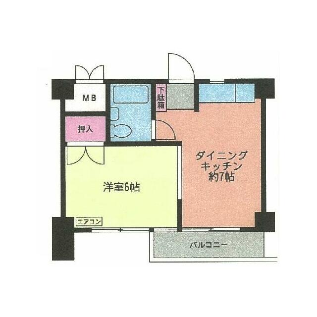 代官町ハウゼック 202号室 間取り