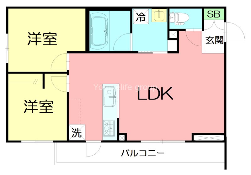 ル・マレデシーニュ 203号室 間取り
