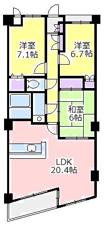 フィールド・サン 308号室 間取り