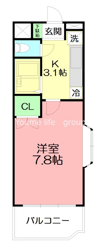 プレーヌデュラン 301号室 間取り