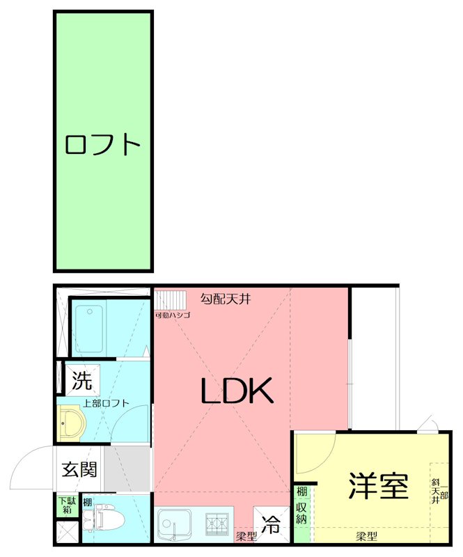 モナ・ローベル 203号室 間取り
