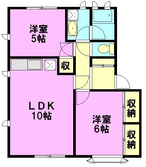 サンガーデン湘南 11号室 間取り