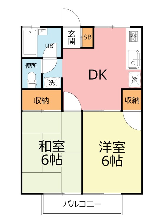 シャトレーマツヤ 102号室 間取り