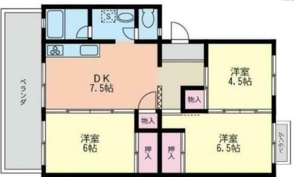 タプラ旭町 106号室 間取り
