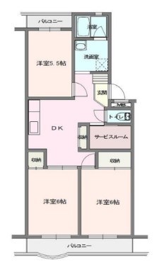 リヴェール 102号室 間取り