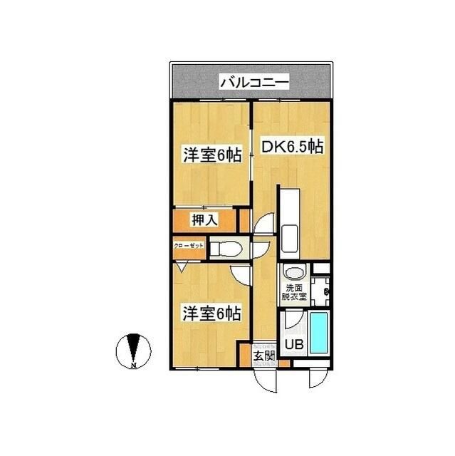 エクセル泉 103号室 間取り