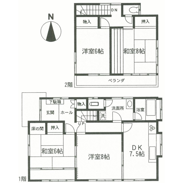 神奈川県海老名市上今泉５丁目 間取り