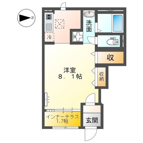 マルベリー・リーブス 101号室 間取り