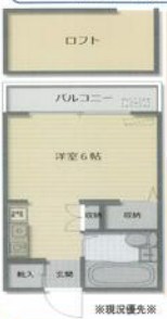 ルシャトー 205号室 間取り