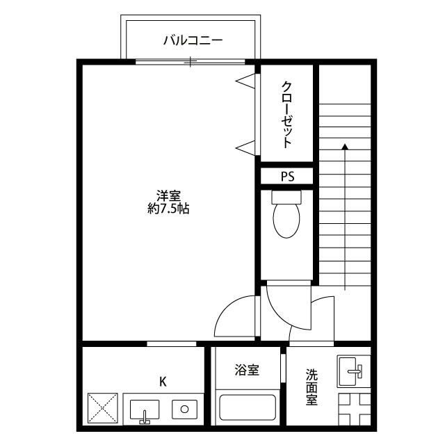 アムール　矢澤 202号室 間取り