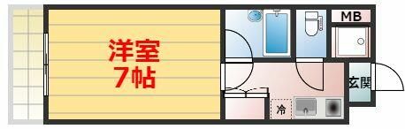 プラージュ湘南 703号室 間取り