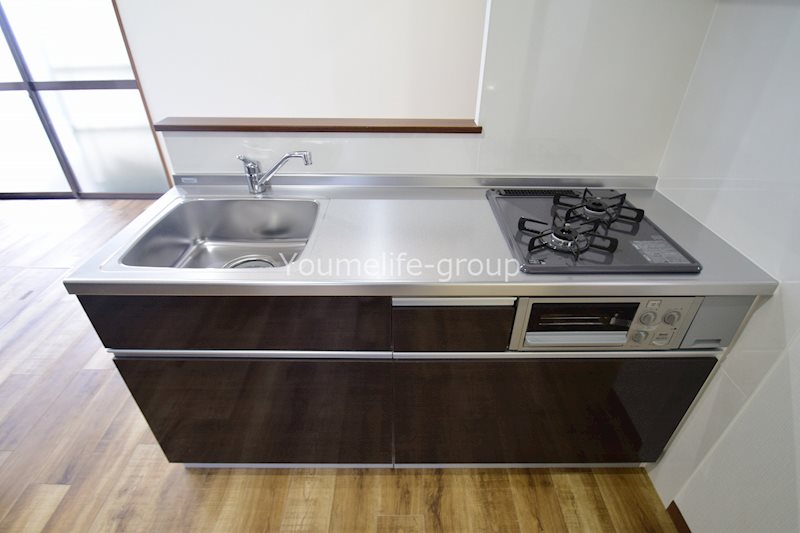 海の見えるワンルームの家 キッチン