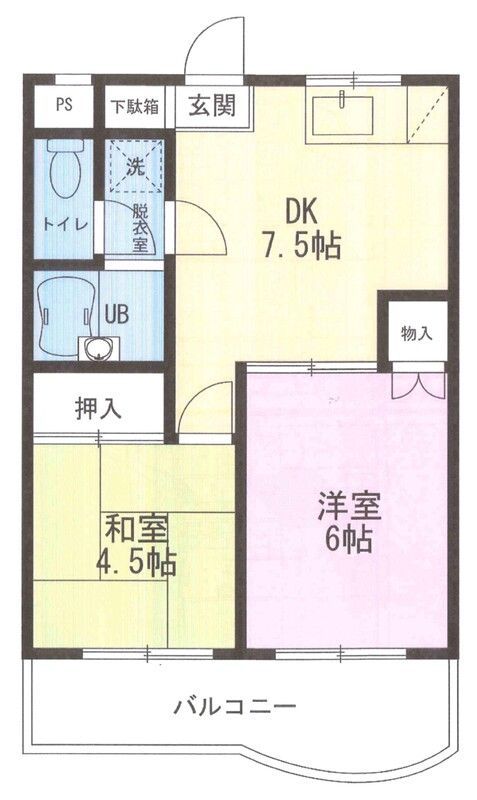 ニューベル湘南 207号室 間取り