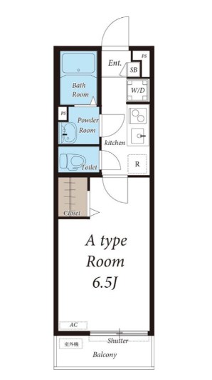 リブリ・テラ 201号室 間取り