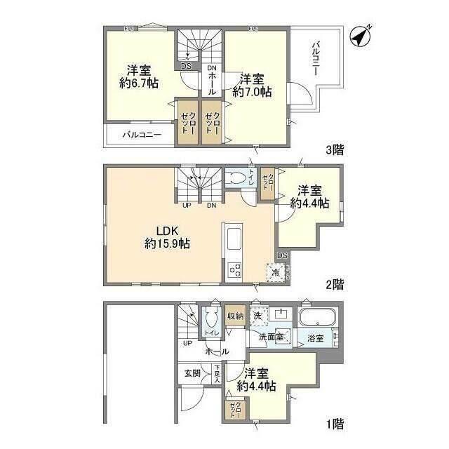 Ｋｏｌｅｔ戸塚上矢部町＃０４ 間取り