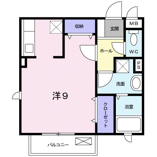 リュミエール 204号室 間取り