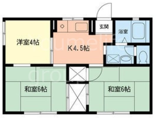 クレール梨木 103号室 間取り