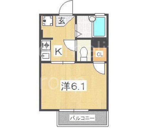 クレール梨木 103号室 間取り