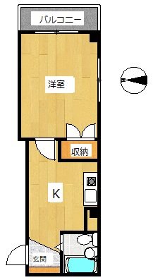 金子（明）ビル 302号室 間取り