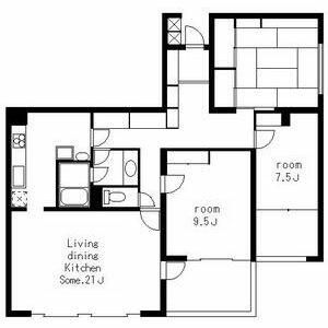 エスパス由比ガ浜 201号室 間取り