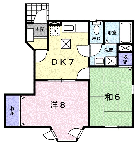 エブリィ 101号室 間取り