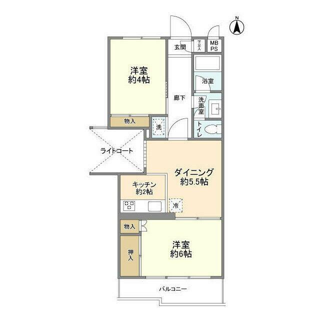 グレイス本郷台 202号室 間取り