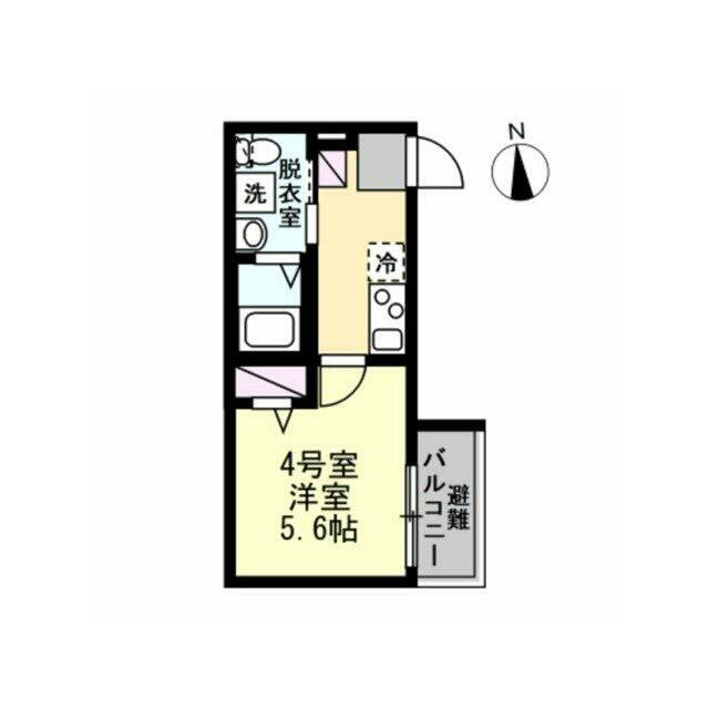 ベイルーム本厚木 104号室 間取り