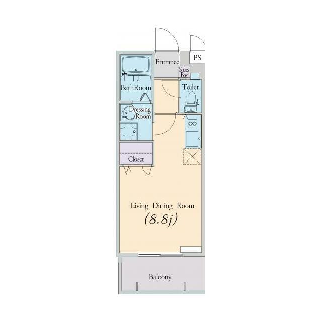 セレーノＫＩＲＩＫＵＢＯ 108号室 間取り