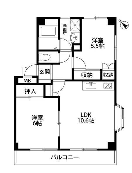 ペルラ 301号室 間取り