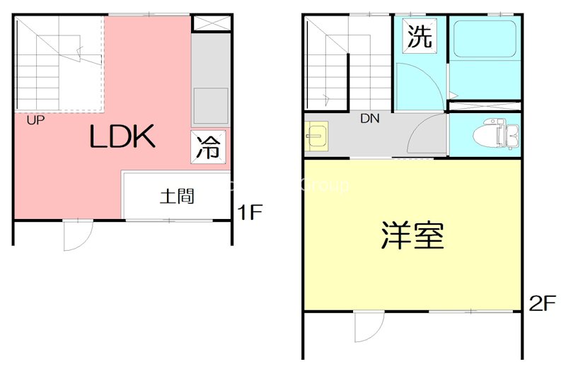 鵠ノ杜舎　欅B 07号室 間取り