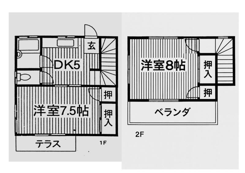 デュ・シャルレ 102号室 間取り
