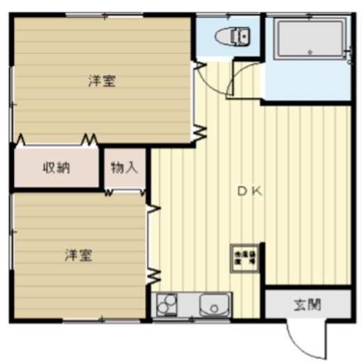 ワタナベ荘 102号室 間取り