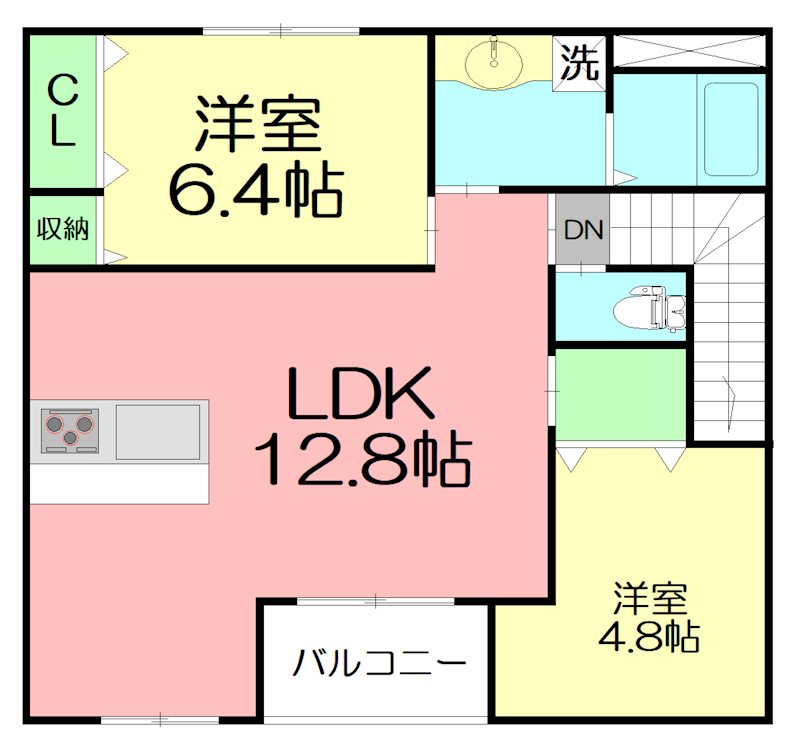 ルームズ　ココ 203号室 間取り