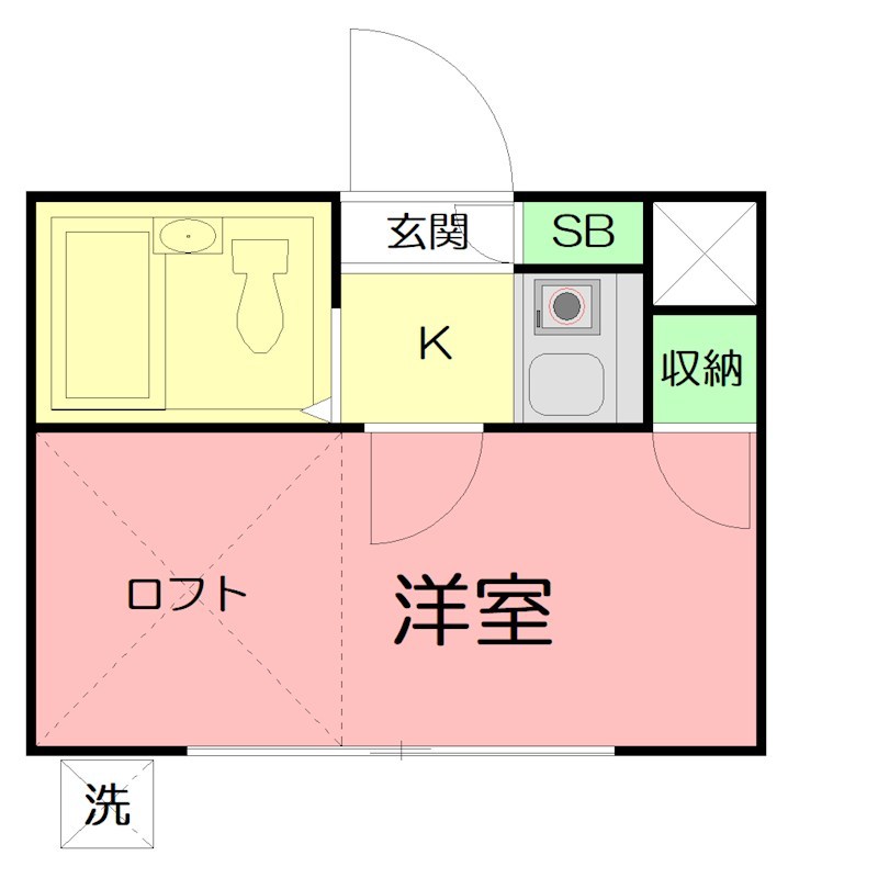 サザンテラス 0103号室 間取り