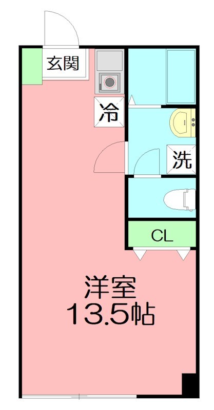 第１８明智ビル 0302号室 間取り