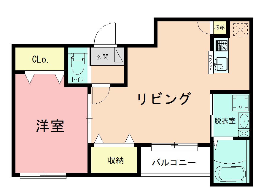 CORE BREEZE 202号室 間取り