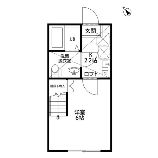 ラ・フロール鶴巻南 203号室 間取り