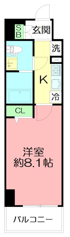 LIME RESIDENCE HIRATSUKA WEST 709号室 間取り