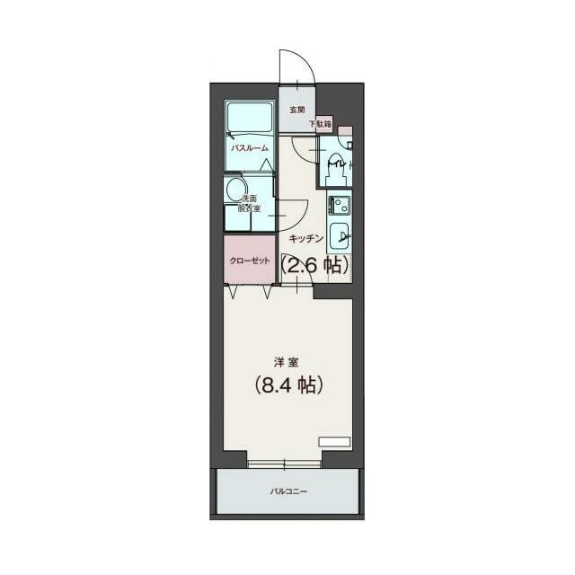 グランフィーユ 302号室 間取り