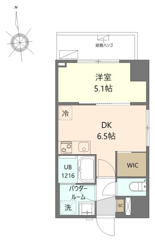 マイシティ厚木中町 706号室 間取り