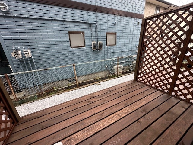 ひなたと春風のラテ ベランダ