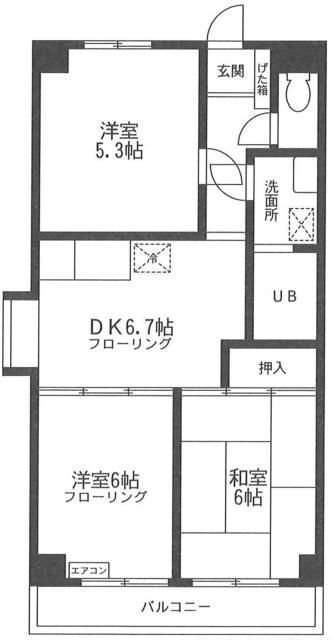 フォンテーヌ緑園 101号室 間取り