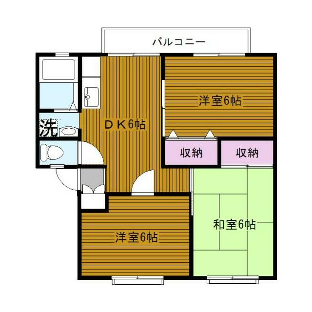 サンビレッジ綾瀬C棟 202号室 間取り