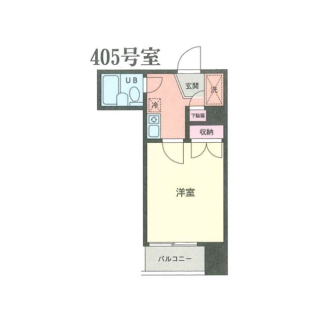 グランデール洋光台 405号室 間取り