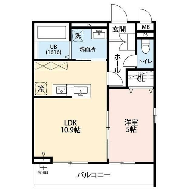 リコルテK 103号室 間取り