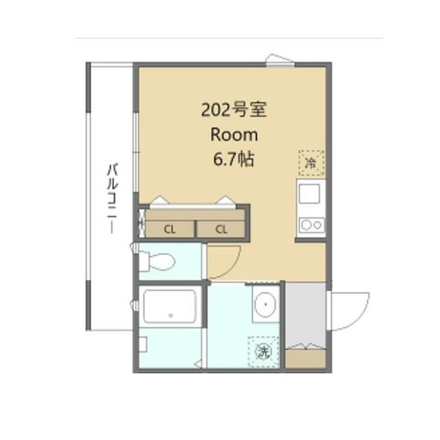 仮称 トラストPJ 202号室 間取り