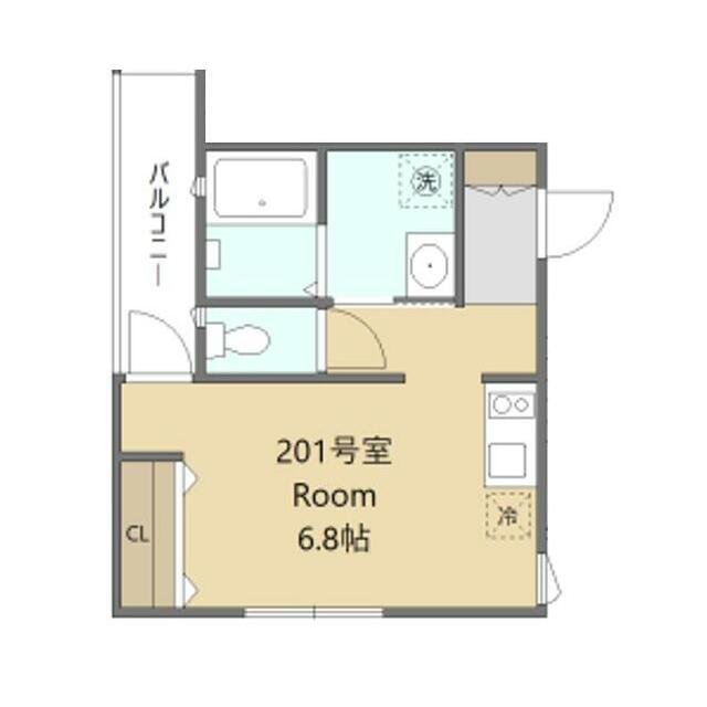 仮称 トラストPJ 201号室 間取り