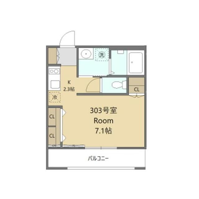 仮称 トラストPJ 303号室 間取り