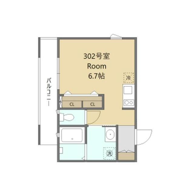 仮称 トラストPJ 302号室 間取り